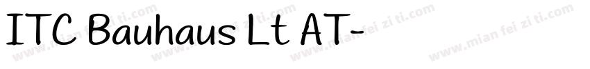 ITC Bauhaus Lt AT字体转换